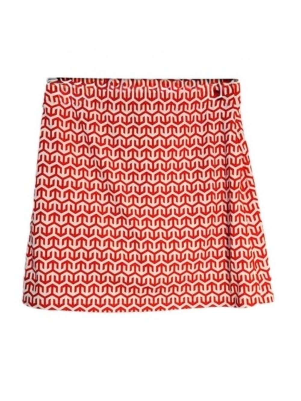 J.McLaughlin Briana Skort Sky Lattice Pattern in Coral & White NEW